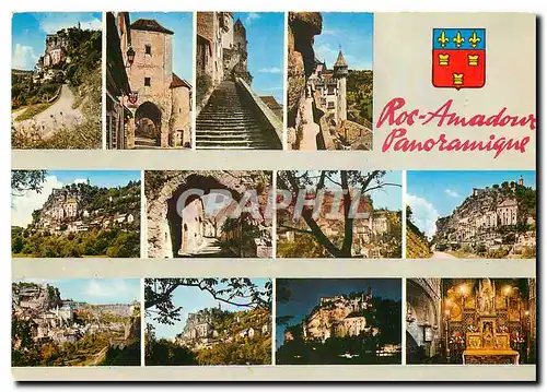 Cartes postales moderne Rocamadour Panoramique