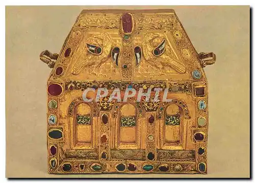 Cartes postales moderne Conques Aveyron basilique Reliquaire de Pepin