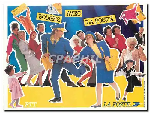 Cartes postales moderne Bougez Avec la Poste