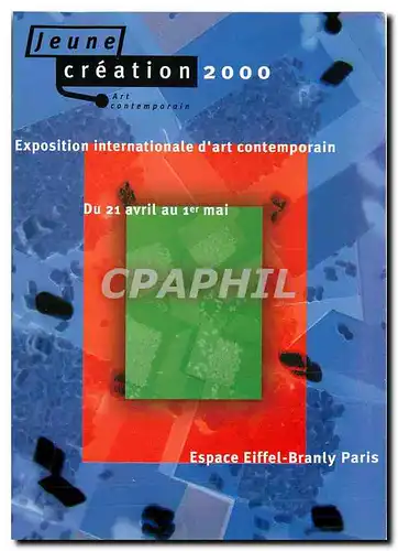 Moderne Karte Exposition internationale d'art contemporain
