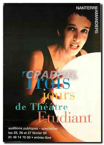 Moderne Karte Trois jours de Theatre Etudiant