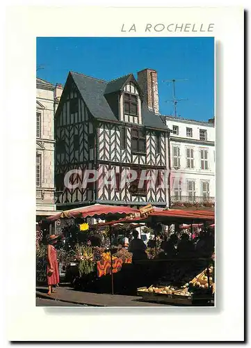 Cartes postales moderne La Rochelle Charente Maritime Maison a colombage du centre ville
