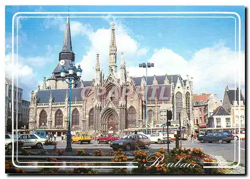 Moderne Karte Roubaix Eglise Saint Martin Regard sur le Nord France