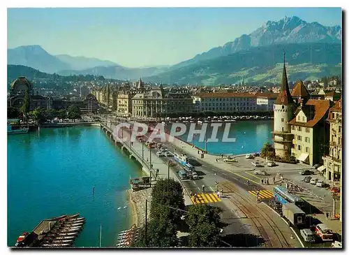 Cartes postales moderne Luzern Stanserhorn und Pilatus