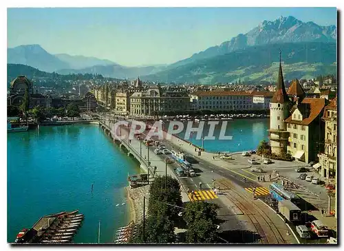 Moderne Karte Luzern Stanserhorn und Pilatus