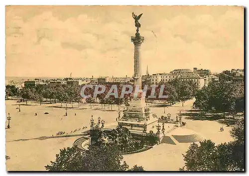 Moderne Karte En Visitant Bordeaux Monument des Girondins Place des Quinconces