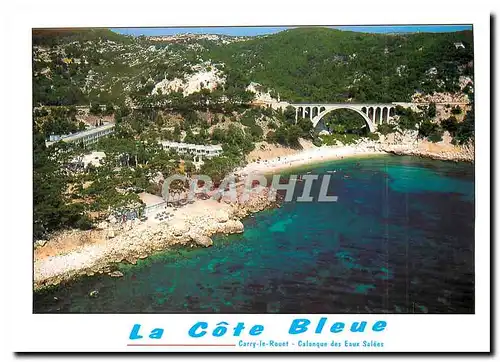 Moderne Karte Carry le Rouet Bouches du Rhone La Calanque des Eaux Salees