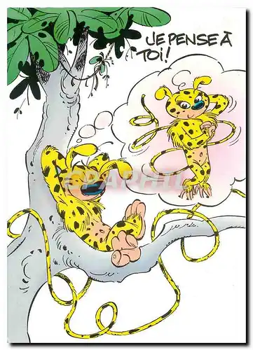 Moderne Karte Marsupilami Marsu Dessin Batem