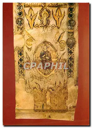 Cartes postales moderne Bari Exultet Maiestas Angeli tetramorto Figura di Cristo Pantokrator