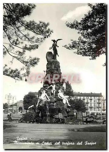 Moderne Karte Torino Monumento ai Caduli del trafors del Frejus