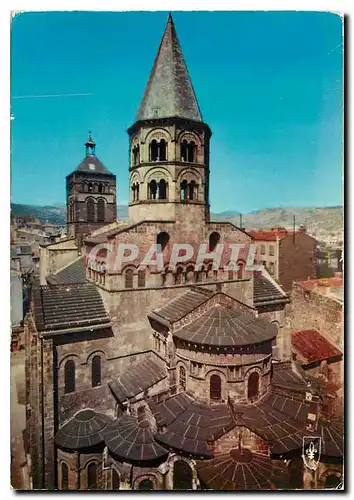 Moderne Karte Clermont Ferrand Puy de Dome Eglise Notre Dame du Port