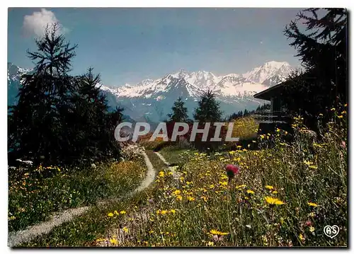 Moderne Karte Images de nos montagnes Au pays du Mont Blanc