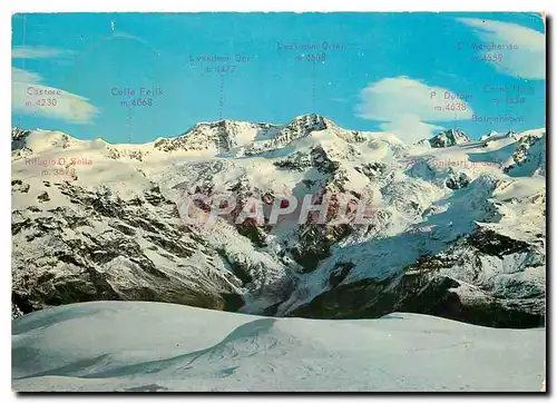 Cartes postales moderne Valle d'Aosta Gressoney Catena del M Rosa