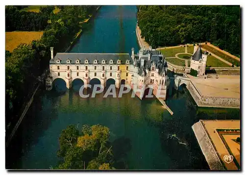 Moderne Karte Chateaux de la Loire Chenonceau L et L Le Chateau et les jardins