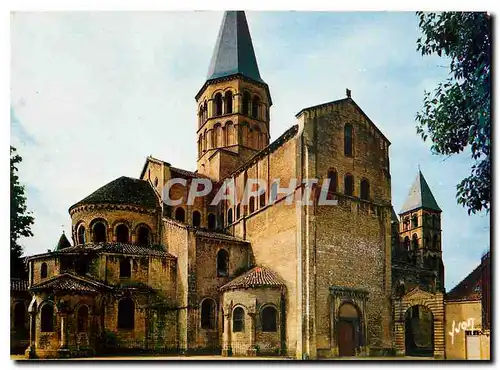 Moderne Karte Paray le Monial Saone et Loire La Basilique et son Abside