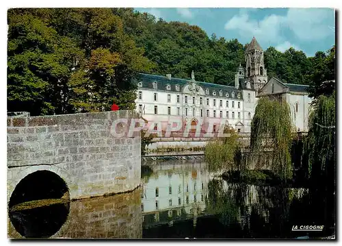 Moderne Karte Brantome L'Abbaye et le pont coude