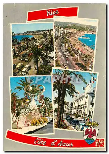 Cartes postales moderne La Cote d'Azur Nice La promenade des Anglais