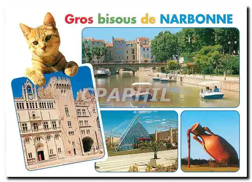 Cartes postales moderne Gros bisous de Narbonne Aude France