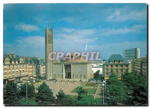 Cartes postales moderne Lorient Morbihan Place Alsace Lorraine l'Eglise Notre Dame des Victoires