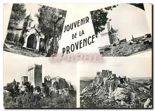 Moderne Karte Souvenir de Provence  Moulin
