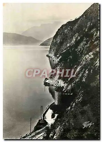 Cartes postales moderne Lac du Bourget Route d'Aix les Bains a Chindrieux Les tunnels