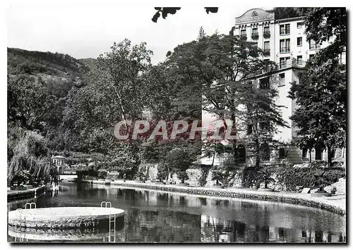 Moderne Karte Molitg les Bains PO Le parc et le lac