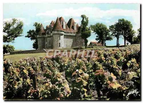 Moderne Karte Environs de Bergerac Dord Chateau de Monbazillac