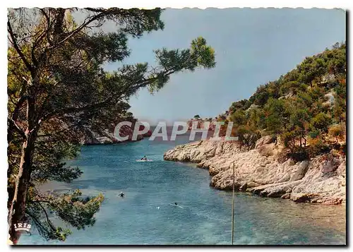 Moderne Karte Cassis sur Mer B du R La Calanque de Port Pin