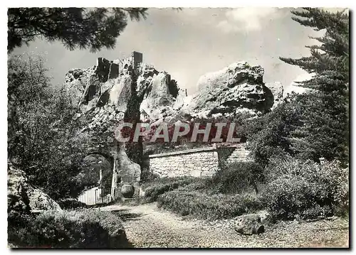 Moderne Karte Les Baux de Provence B du Rh Le Chateau des Baux et son donjon feodal