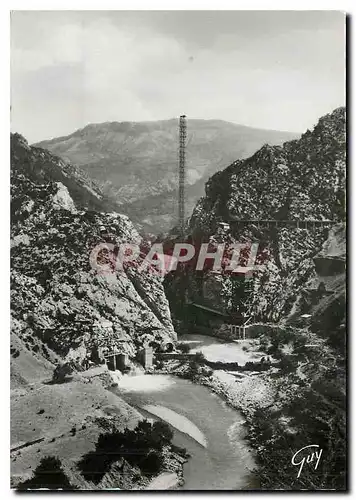 Moderne Karte Castellane Basses Alpes Le barrage de Chaudanne et le Verdon