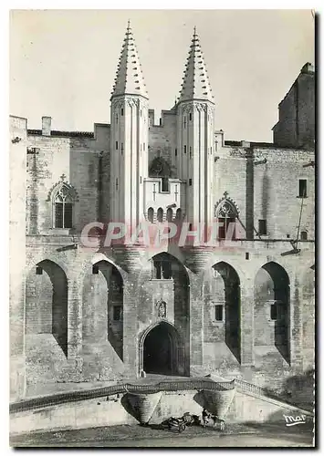 Moderne Karte Avignon Palais des Papes Les Echauguettes