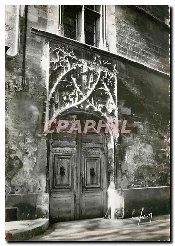 Moderne Karte Avignon Vaucluse Vieille porte rue du College de Roure