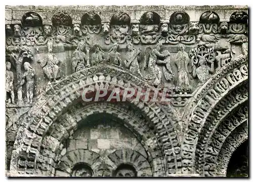 Moderne Karte Poitiers Vienne Eglise Notre Dame la Grande