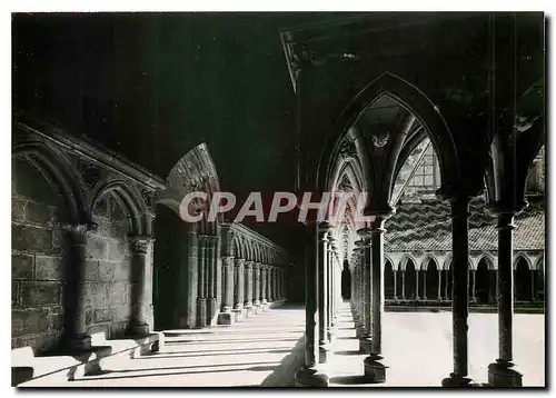 Moderne Karte Abbaye du Mont St Michel Manche