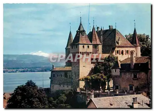 Cartes postales moderne Nyon Le Chateau et le Mont Blanc