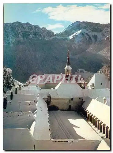 Cartes postales moderne Monastere de La Grande Chartreuse La Chapelle et le Cloitre vus du Nord