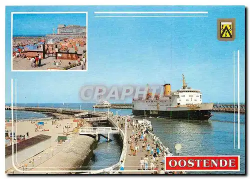 Cartes postales moderne Oostende Bateau Paquebot
