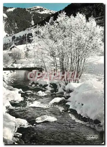 Moderne Karte Image des Alpes Voyez ces arbres blanchis tel un bouquet de neige