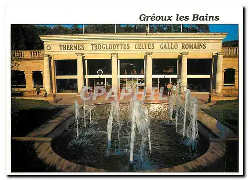 Moderne Karte Greoux les Bains Alpes de Hte Provence Station thermale