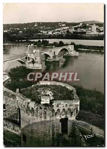 Moderne Karte Avignon Le Pont Saint Benezet