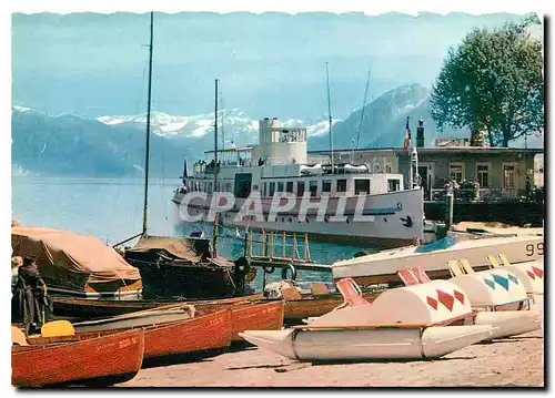 Cartes postales moderne Ouchy Lausanne Le Port