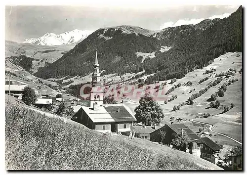 Moderne Karte Hauteluce Savoie Le Mont Blanc