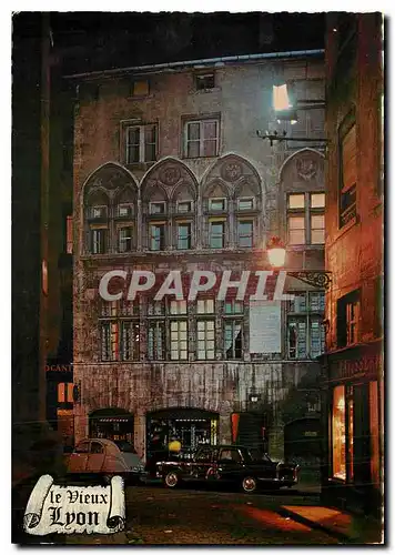 Moderne Karte Le Vieux Lyon Un aspect du vieux Lyon la nuit