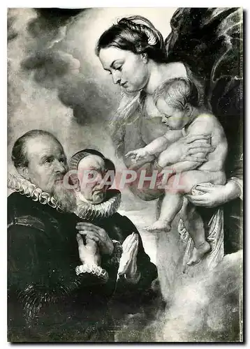 Cartes postales moderne PP Rubens Antoine Goubeau et sa femme Anne aux pieds de la Vierge Provient de ND d'Anvers