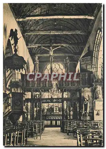 Cartes postales moderne Environs de Landerneau La Roche Maurice Interieur de l'Eglise le Jube