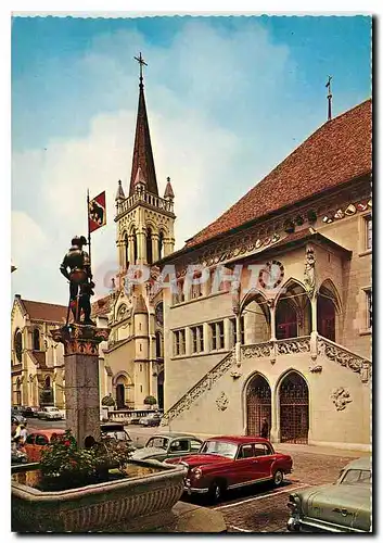 Cartes postales moderne Bern Rathaus mit Venner Brunnen