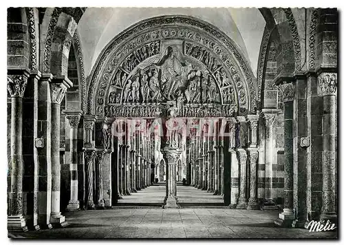 Moderne Karte Vezelay Yonne Eglise Abbatiale de Sainte Madeleine Le Narthex et la Nef