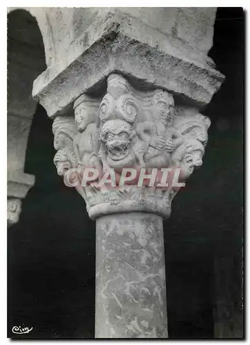 Cartes postales moderne Abbaye St Michel de Cuxa Pyr Or Detail des Chapiteaux des Colonnes du Cloitre Colonne en Marbre