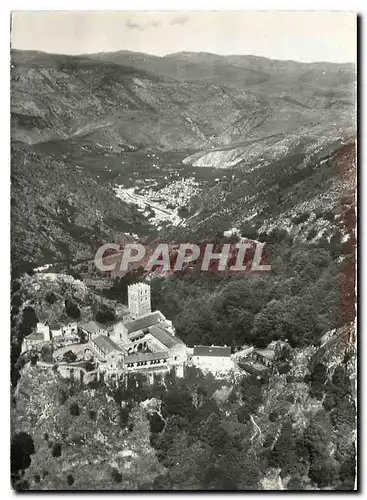 Moderne Karte Abbaye de St Martin du Canigou Vue d'Ensemble