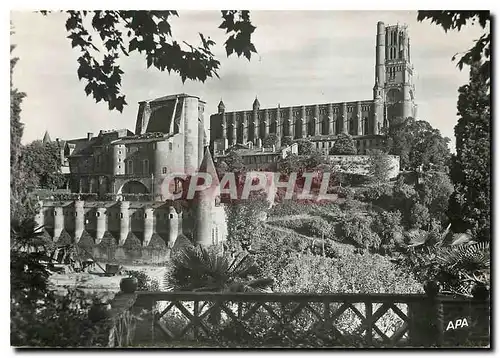 Moderne Karte Albi Tarn Ancien Palais Archiepiscopal Remparts Jardins Terrasses et Donjon